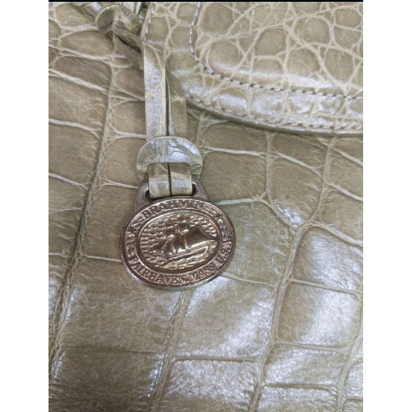 Brahmin Vintage Olive Green Crocodile Handbag rare ooak htf LAST CHANCE SALE - Picture 4 of 13